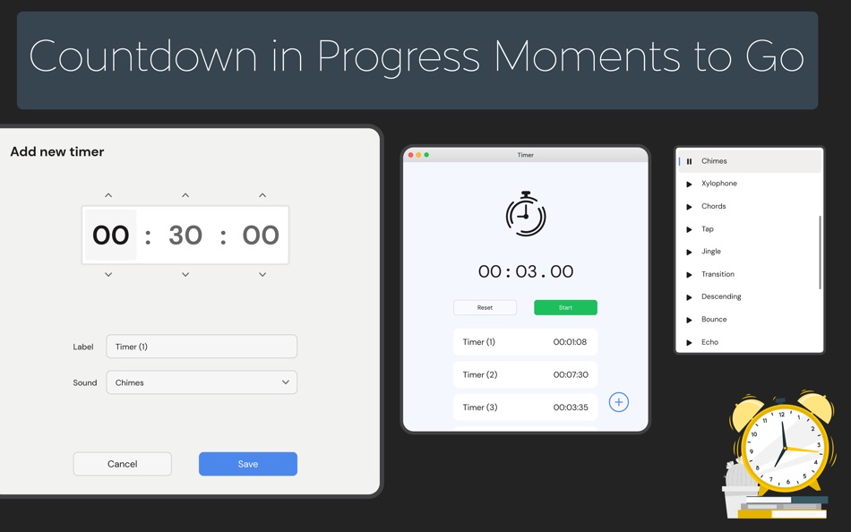 #7. Alarm Clock: Countdown Timer (macOS) بواسطة: Samia Asif