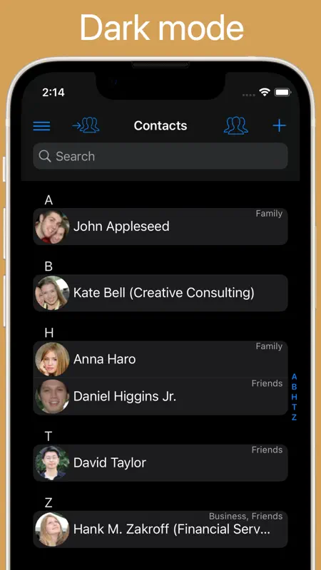 ContactsPro HX screenshot 8 of 8
