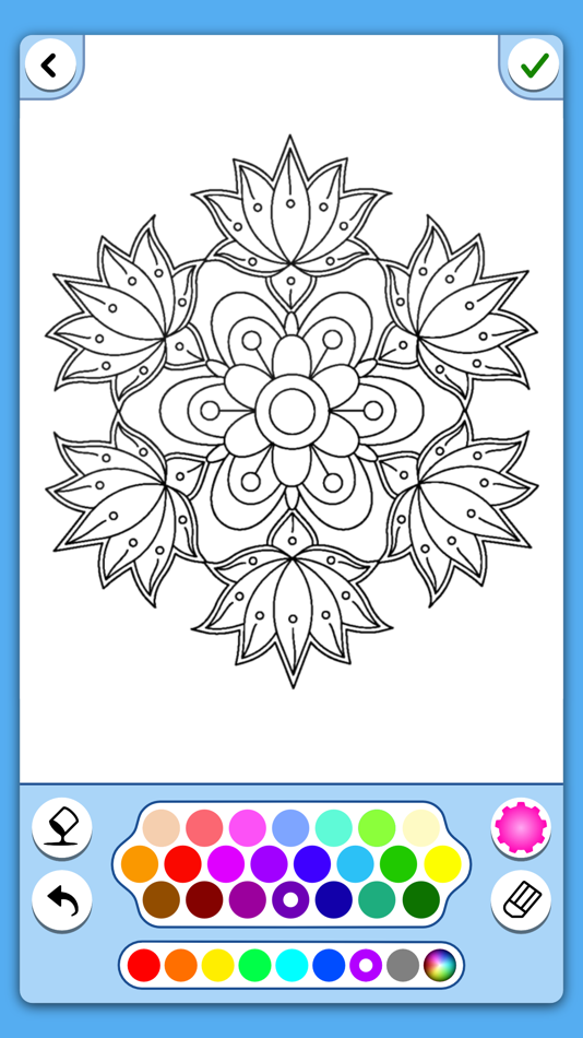 Flower mandala coloringbook - 8.7.2 - (iOS)