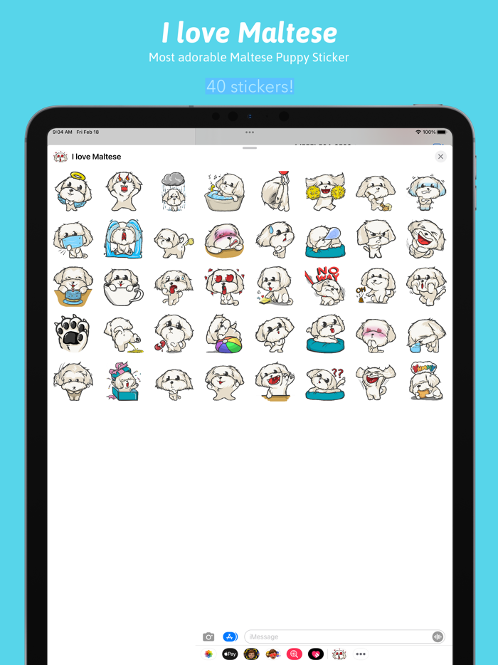 Cutest Maltese Puppy Sticker