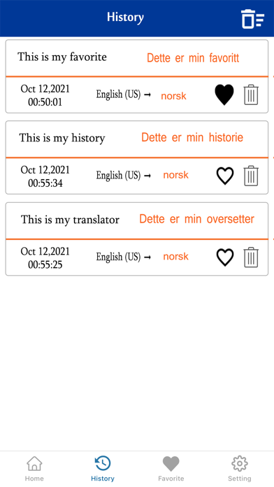 English To Norwegian Trans Screenshot