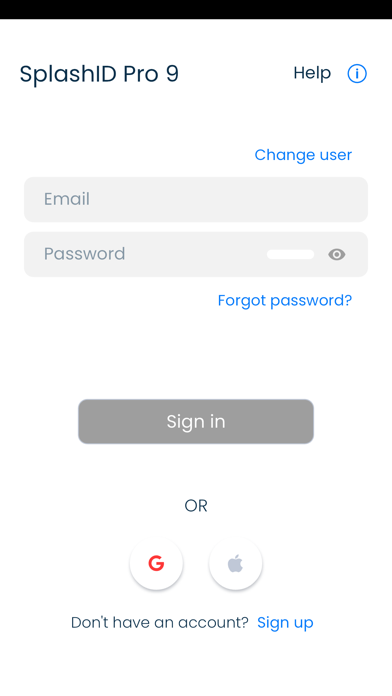SplashID Pro 9 Screenshot