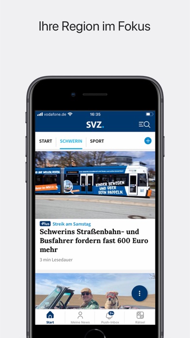 SVZ News Screenshot