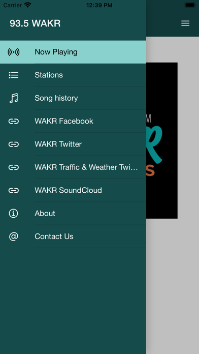 WAKR 93.5 Screenshot