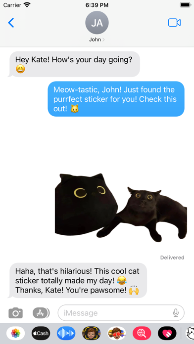 Cat-tastic Stickers Screenshot