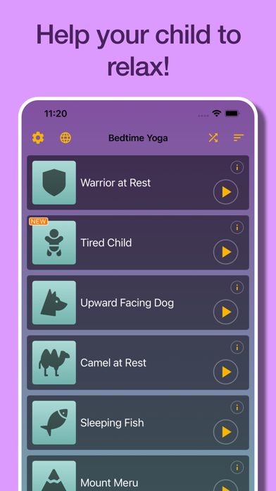 Yoga for kids sleep Meditation Screenshot