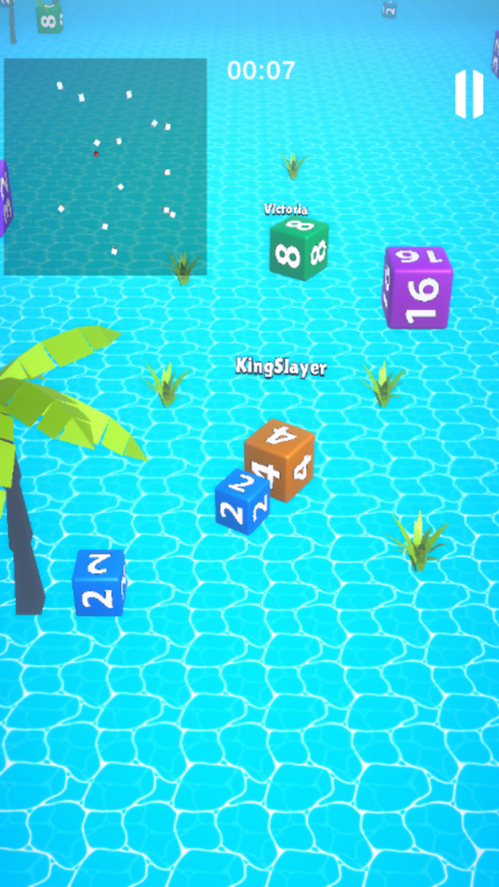 Cube Arena Merge Numbers 2048