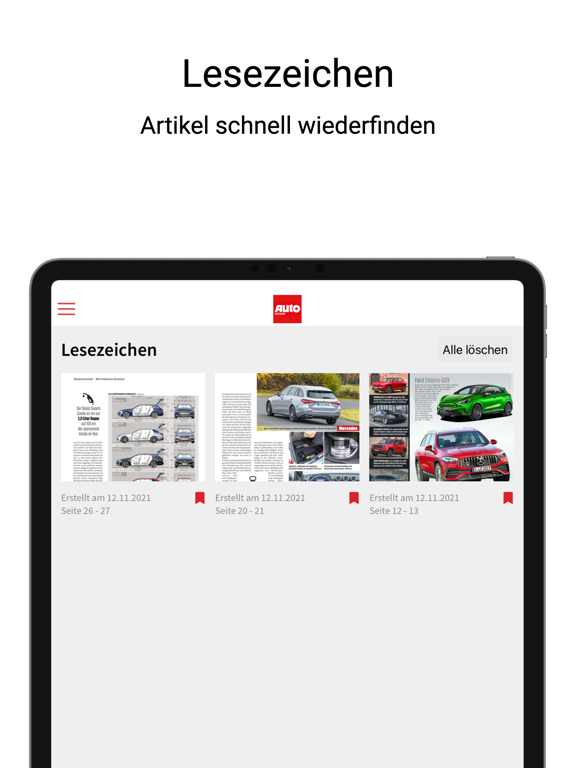 AUTO ZEITUNG ePaper iPad app afbeelding 4