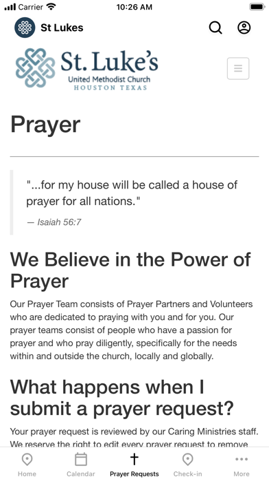 St. Luke's UMC Houston Screenshot