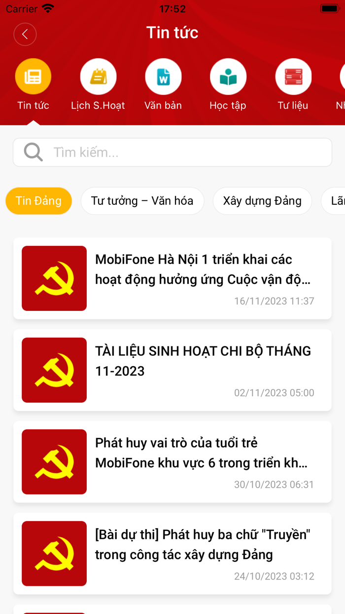 Sổ tay Đảng viên MobiFone
