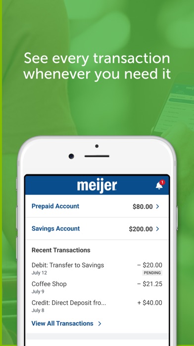 Meijer Visa® Prepaid Screenshot