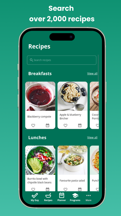 Model My Lifestyle - Meals Screenshot