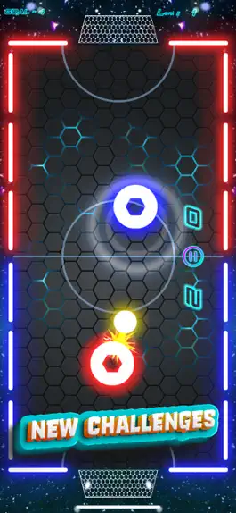 Game screenshot Air Hockey Glow HD Arcade 2D hack
