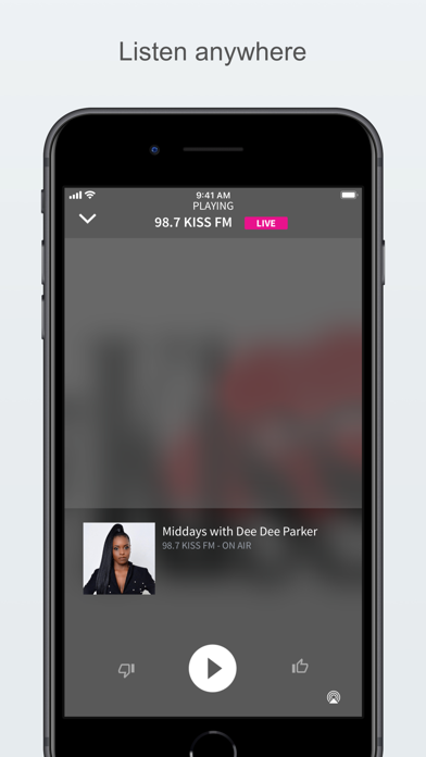 98.7 Kiss Screenshot