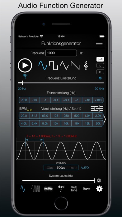 Screenshot #1 pour Audio Function Generator