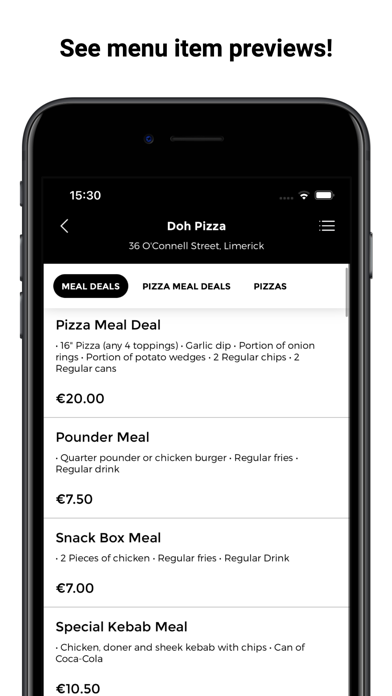 Doh Pizza App Screenshot