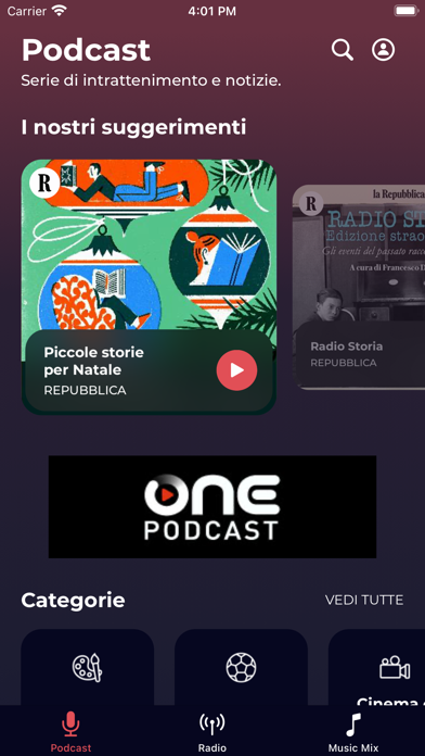 OnePodcast Screenshot