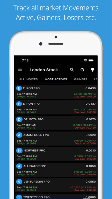 London Stock Market Live Screenshot