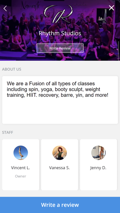 Rhythm Studios Fitness Screenshot