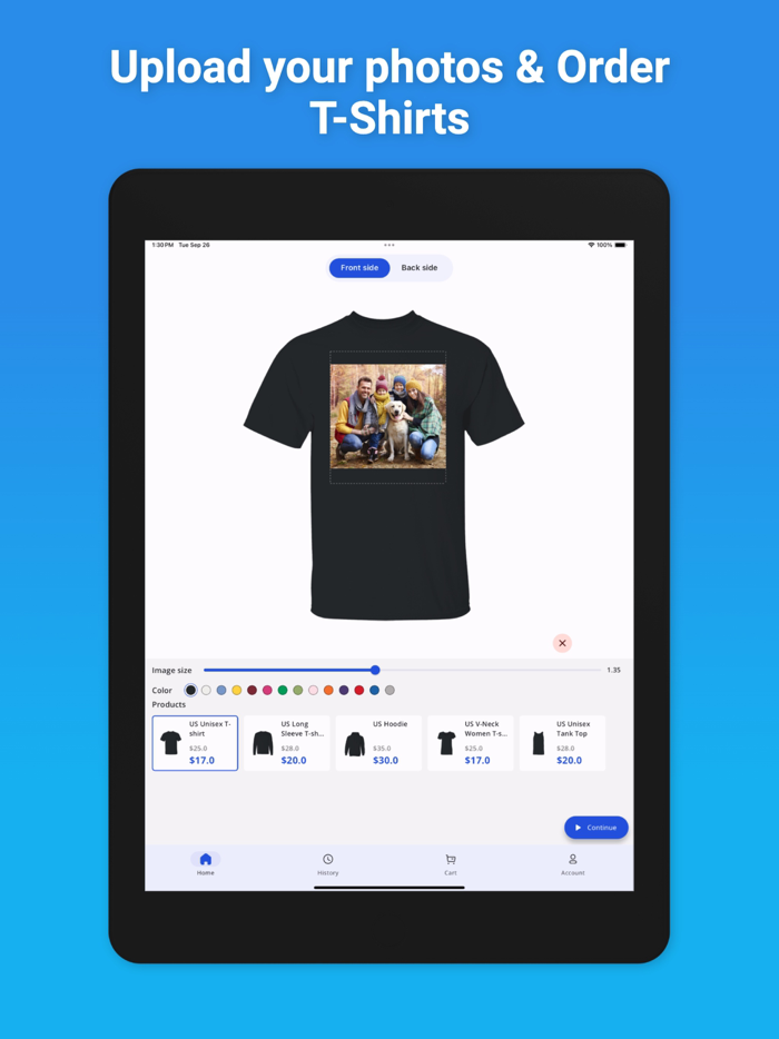 T-Shirt Up Designer and Order 