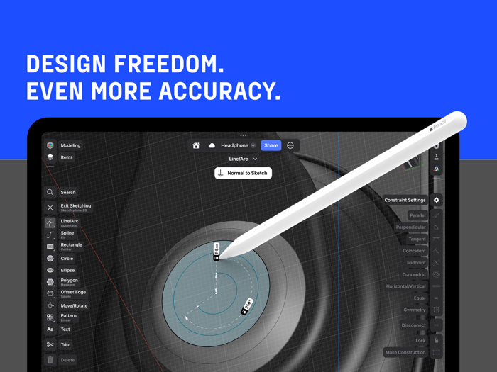 Shapr 3D CAD modeling