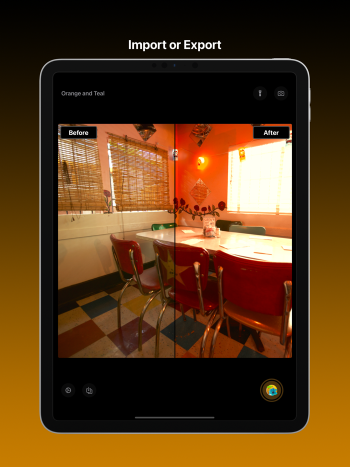 Orange and Teal Preset Camera