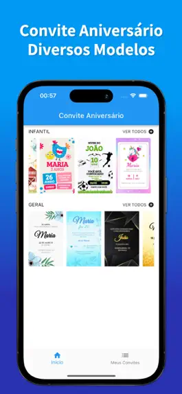 Game screenshot Convite de Aniversário Editar mod apk