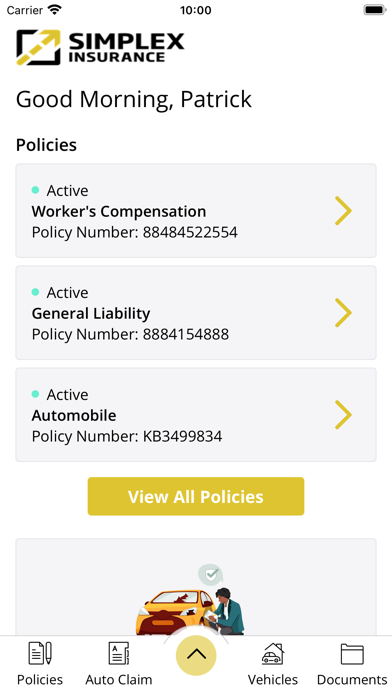 Simplex Insurance Online Screenshot