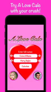 a love calc: calculator test iphone screenshot 1