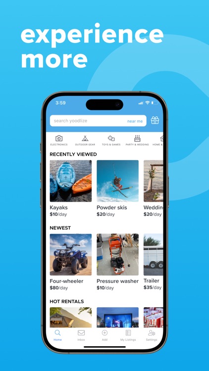 Yoodlize: Rent Anything