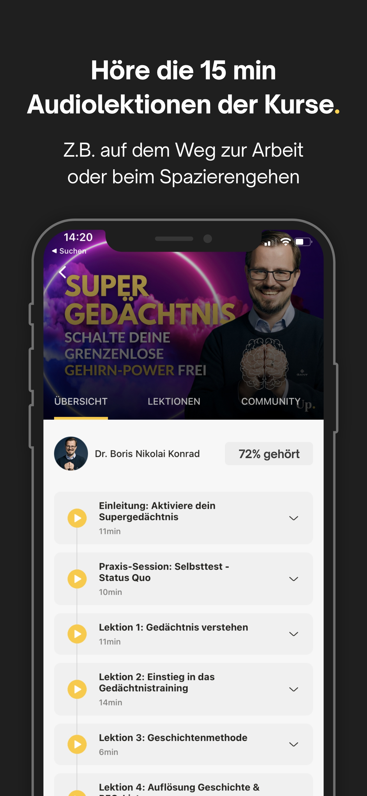 Upspeak - Dein Mentor im Ohr screenshot 4