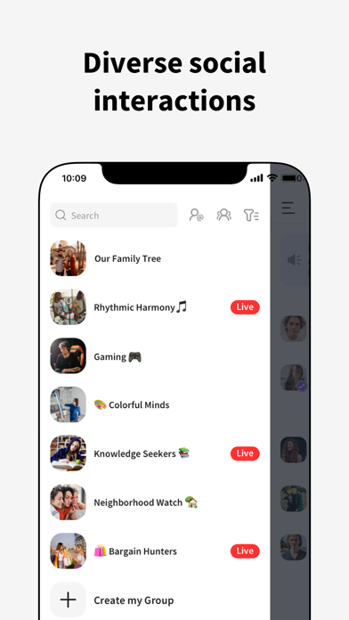 Fambase: Live & Group Chat Screenshot