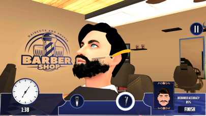 Barber Shop Hair Saloon Game Screenshot