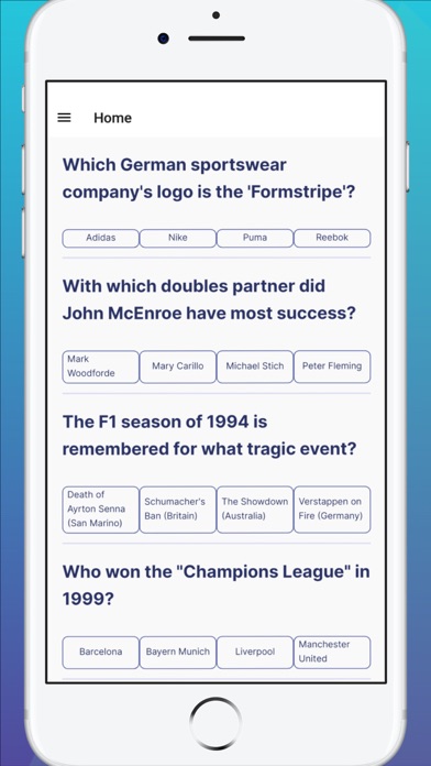 Sports Trivia Challenge Pro Screenshot