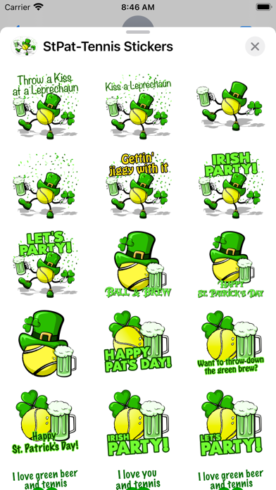 Screenshot #2 pour St Pat's Tennis Stickers