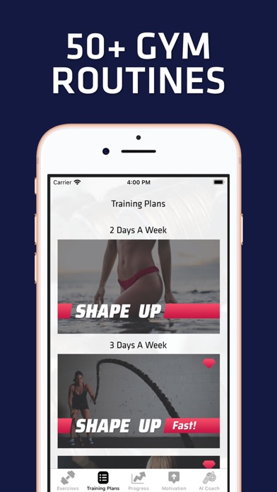 Gym Workout Planner For Women Screenshot