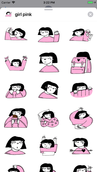 Screenshot #1 pour Japan girl stickers & emoji