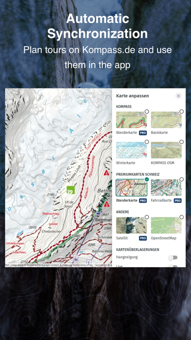 KOMPASS Outdoor & Hiking Maps Screenshot