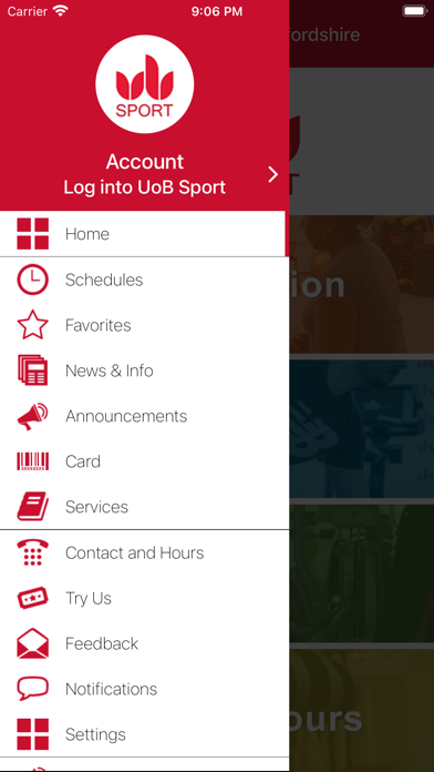 UoB Sport Screenshot