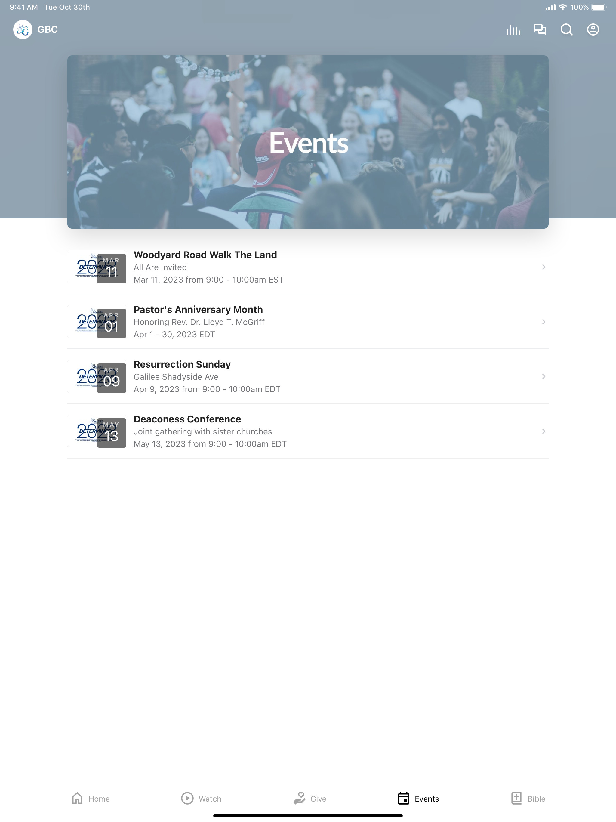 Galilee Baptist Church screenshot 6