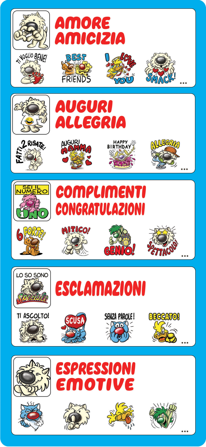 Stickers Amici Cucciolotti