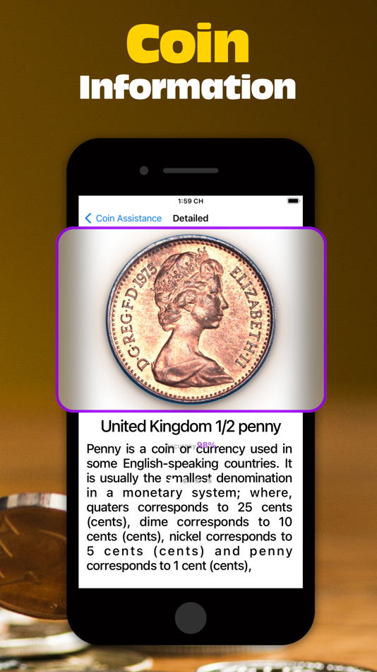#4. CoinGenie: Identify Coins (iOS) Podle: Ha Vu Thi