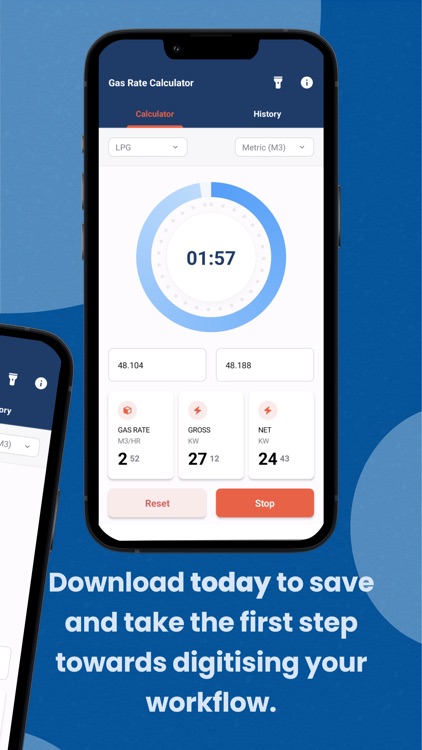 Gas Rate Calculator App