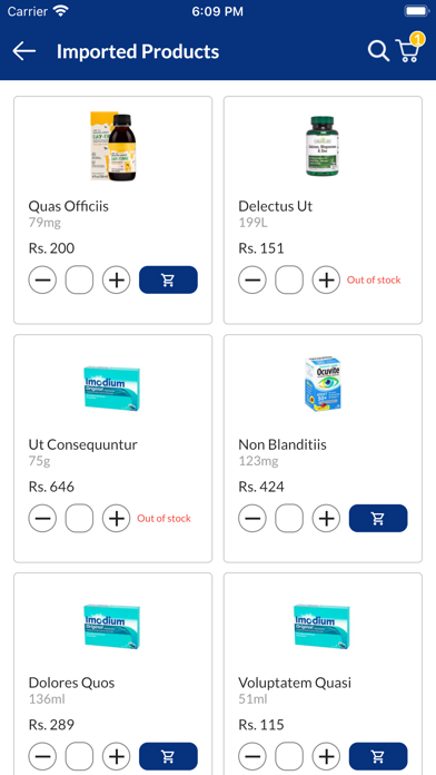 Caplet Online Pharmacy Screenshot