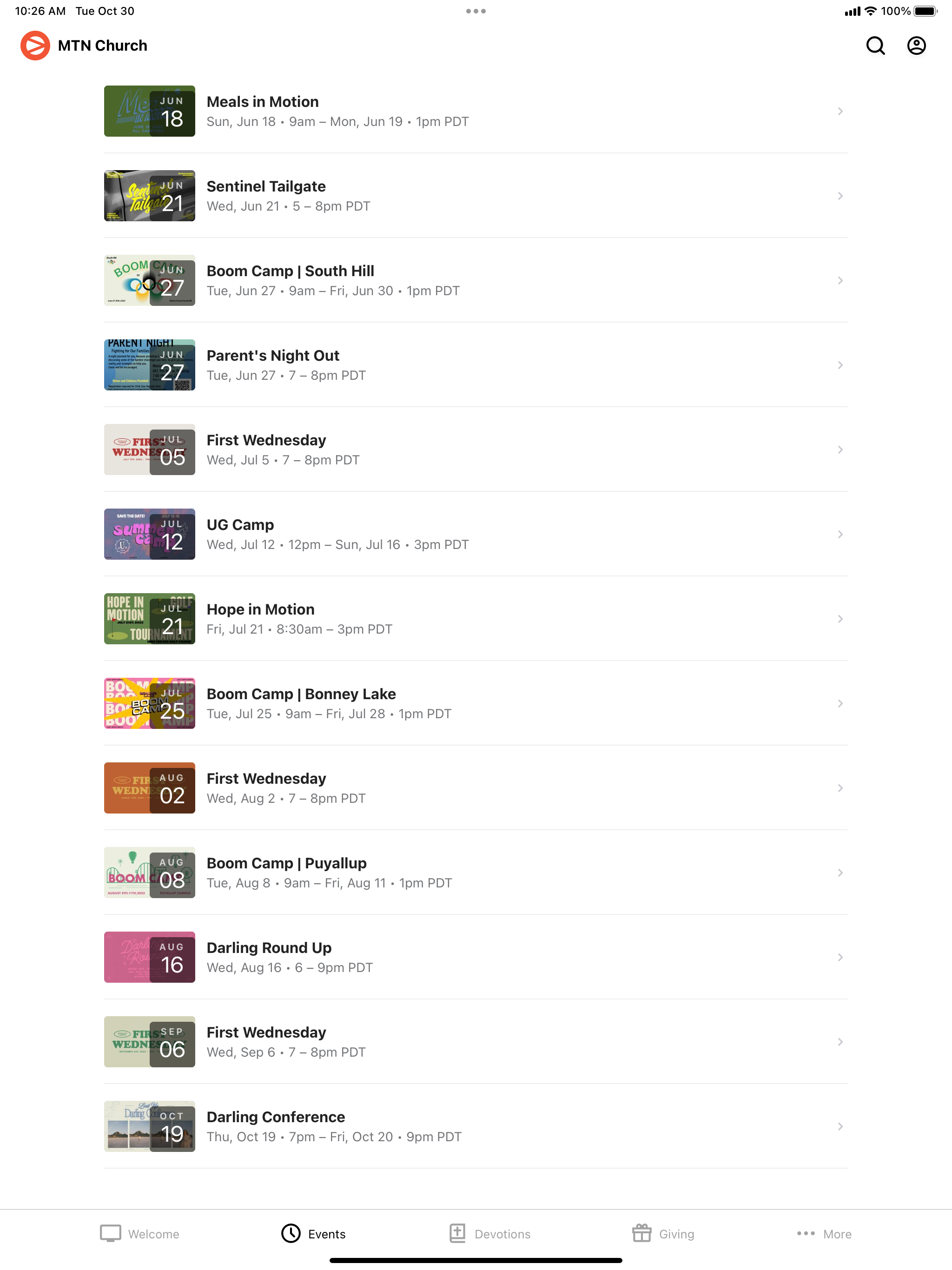 Motion Church App