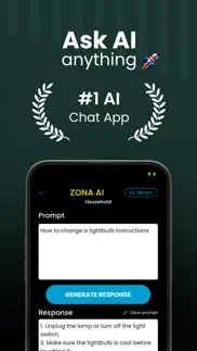 zona ai chatbot writing help 3 iphone screenshot 1