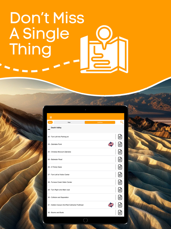 Death Valley NP Audio Guide iPad screenshot 4 - Travel app