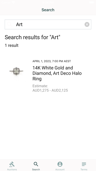 Jewellery Auctions Unlimited Screenshot
