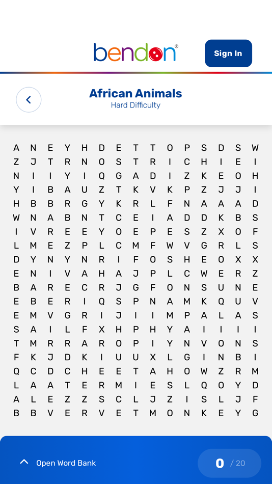#3. Bendon Word Search (iOS) Av: Bendon, Inc.