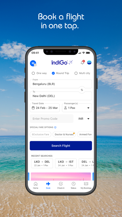 Screenshot #1 pour IndiGo: Flight Ticket App